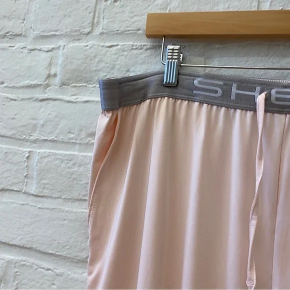 SheexModern Jogger and Long Sleeve Cutout Tee Pajama Set Blush‎ Pink XXL